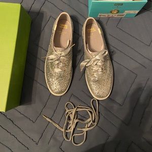 NWT keds x Kate spade glitter shoes